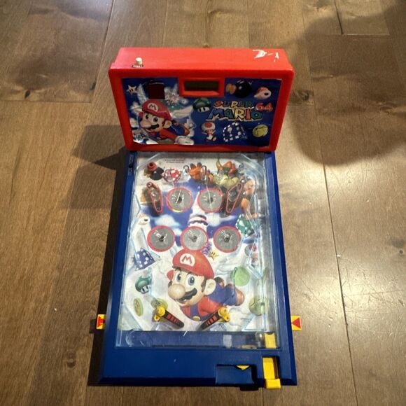 Super Mario 64 Table Top Pinball 16x10 Untested no battery cover - Picture 1 of 12